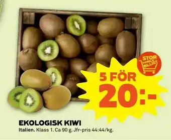 Coop Forum Ekologisk kiwi erbjuda