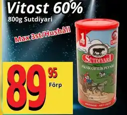 Supergrossen Vitost 60%, Medlemspris erbjuda