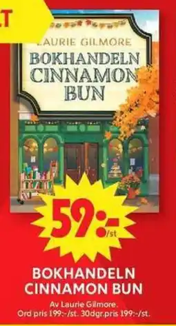 ICA Maxi Bokhandeln cinnamon bun erbjuda