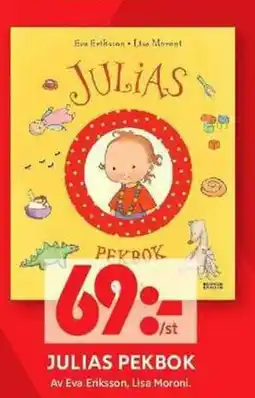 ICA Maxi Julias pekbok erbjuda