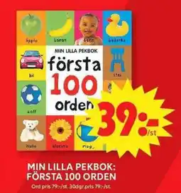 ICA Maxi Min lilla pekbok: första 100 orden erbjuda