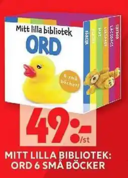 ICA Maxi Mitt lilla bibliotek: ord 6 små böcker erbjuda
