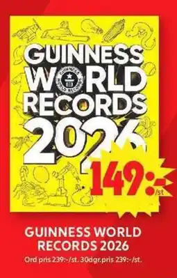 ICA Maxi Guinness world records 2026 erbjuda