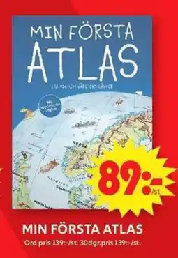 ICA Maxi Min första atlas erbjuda