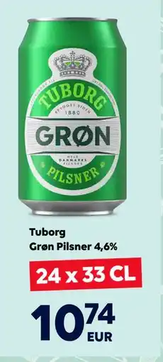 Border Shop Tuborg Grøn Pilsner 4,6%, EUR 10.74 erbjuda