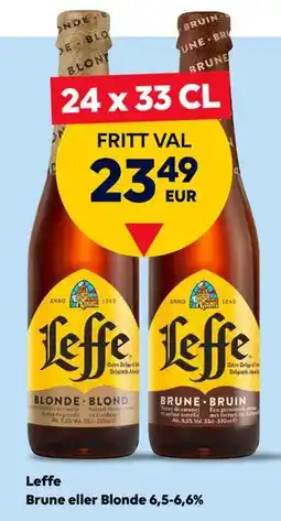 Border Shop Leffe Brune eller Blonde 6,5-6,6%, EUR 23.49 erbjuda
