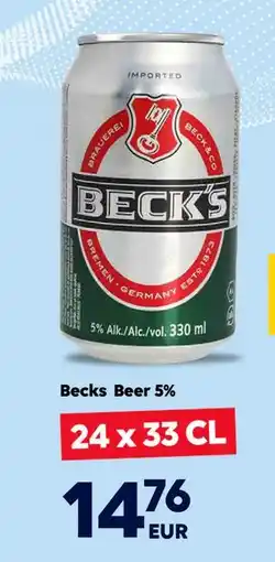 Border Shop Becks Beer 5%, EUR 14.76 erbjuda