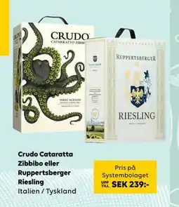 Border Shop Crudo Cataratta Zibbibo eller Ruppertsberger Riesling, EUR 13.42 erbjuda