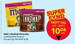 Border Shop M&M´s Choklad i Party Size., EUR 10.06 erbjuda