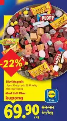 Lidl Lösviktsgodis erbjuda