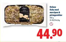 Lidl Deluxe Kaka med marsipan & pistagenötter erbjuda