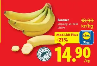 Lidl Bananer erbjuda