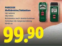 Lidl PARKSIDE Multidetektor/Fuktmätare erbjuda