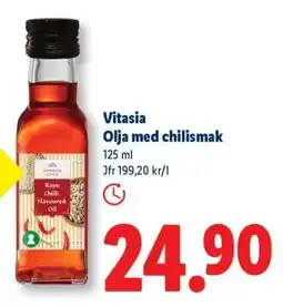 Lidl Vitasia Olja med chilismak erbjuda