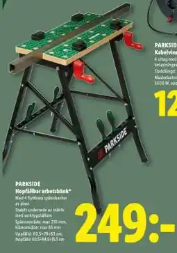 Lidl PARKSIDE Hopfällbar arbetsbänk erbjuda