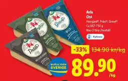 Lidl Arla ost erbjuda