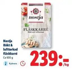 Lidl Nostja Rökt & lufttorkad fläskkarré erbjuda
