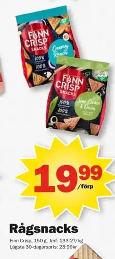 Pekås Finn Crisp Rågsnacks erbjuda