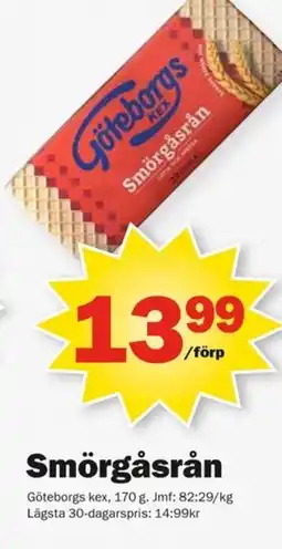 Pekås Göteborgs Kex Smörgåsrån erbjuda