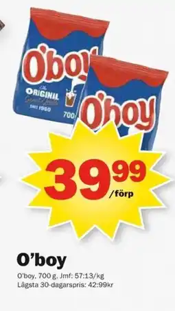 Pekås O'boy erbjuda