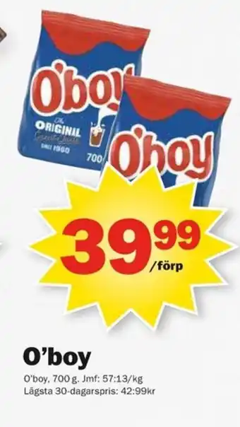 Pekås O'boy erbjuda