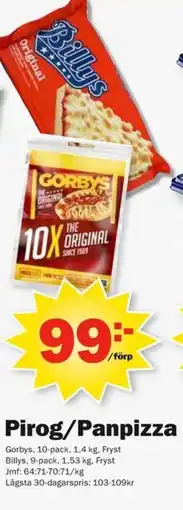 Pekås Pirog/Panpizza erbjuda