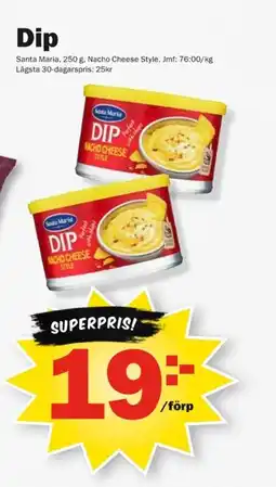 Pekås Santa Maria Dip erbjuda