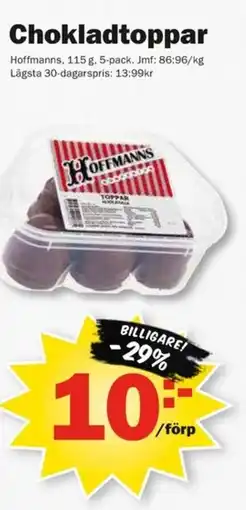 Pekås Hoffmanns Chokladtoppar erbjuda