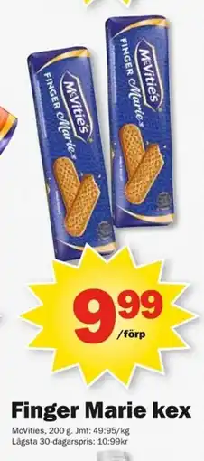 Pekås McVitie's Finger Marie kex erbjuda