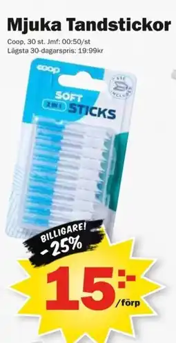 Pekås Coop Mjuka Tandstickor erbjuda