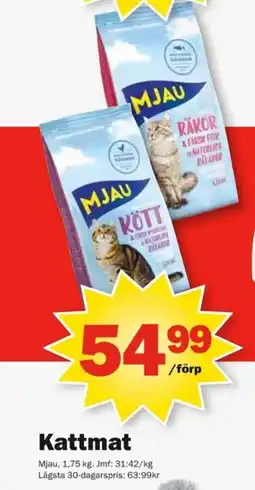 Pekås Mjau Kattmat erbjuda