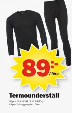 Pekås Termounderställ erbjuda