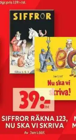 ICA Maxi Siffror räkna 123, nu ska vi skriva erbjuda