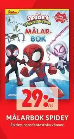 ICA Maxi Målarbok spidey erbjuda