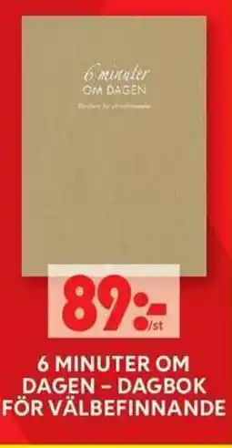 ICA Maxi 6 minuter om dagen- dagbok för välbefinnande erbjuda