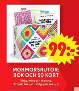 ICA Maxi Mormorsrutor: bok och 50 kort erbjuda