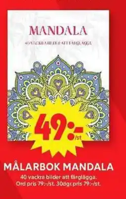 ICA Maxi Målarbok mandala erbjuda