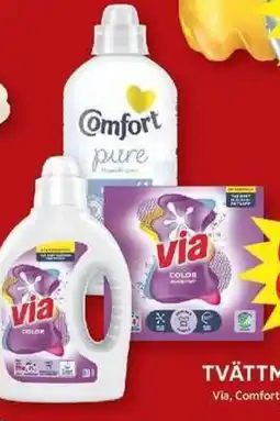 ICA Maxi Via, Comfort Tvättmedel, sköljmedel erbjuda
