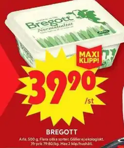 ICA Maxi ARLA Bregott erbjuda