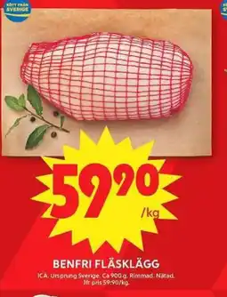 ICA Maxi Benfri fläsklägg erbjuda