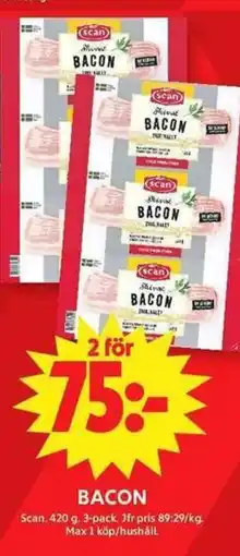 ICA Maxi Scan Bacon erbjuda