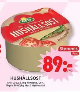 ICA Maxi ARLA Hushållsost erbjuda