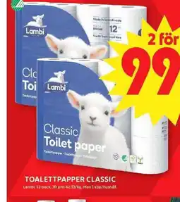 ICA Maxi Lambi Toalettpapper classic erbjuda