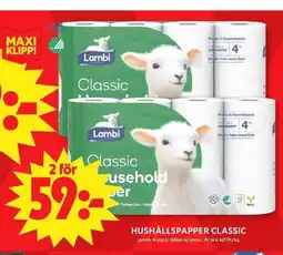 ICA Maxi Lambi Hushållspapper classic erbjuda