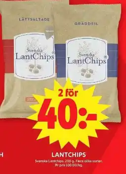 ICA Maxi Svenska Lantchips erbjuda