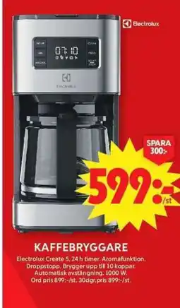 ICA Maxi Electrolux Kaffebryggare erbjuda
