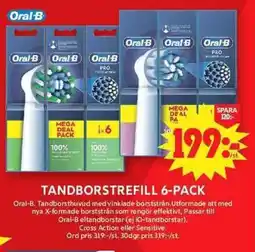 ICA Maxi Oral-B Tandborstrefill 6-pack erbjuda