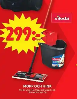 ICA Maxi Vileda Mopp och hink erbjuda