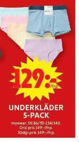 ICA Maxi Underkläder 5-pack erbjuda