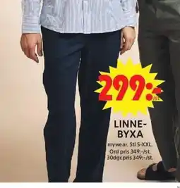 ICA Maxi Linne- byxa erbjuda